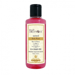 Khadi Organique Natural Body Wash Rose & Honey Nourishing Effect That Leaves Your Body